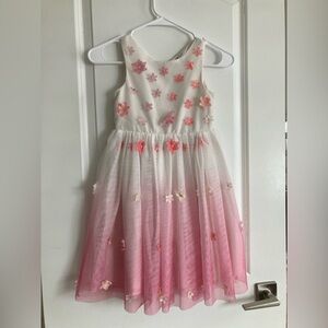 H&M Pink Floral Ombre Dress
